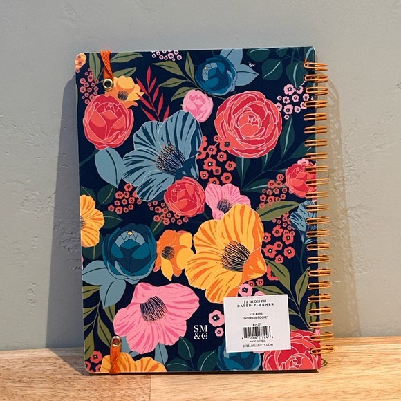 NWTS 2025 Weekly & Monthly Planner Made By Steel Mill. Vibrant Floral Design - Picture 3 of 13